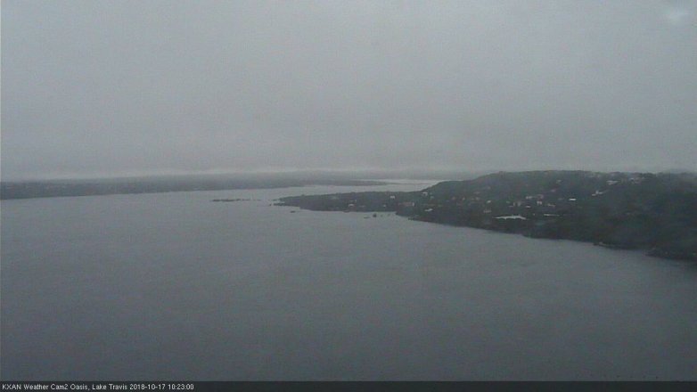 Lake Travis webcam, October 17, 2018 9:25 AM CT