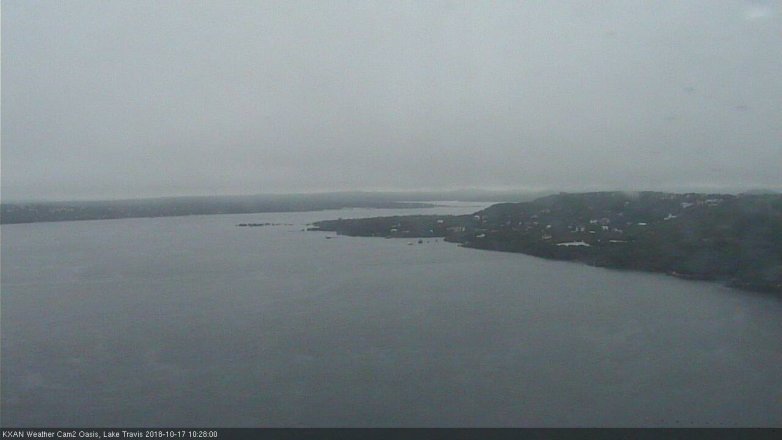 Lake Travis webcam, October 17, 2018 9:30 AM CT