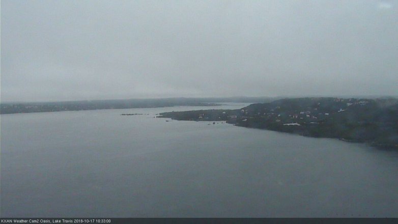 Lake Travis webcam, October 17, 2018 9:35 AM CT