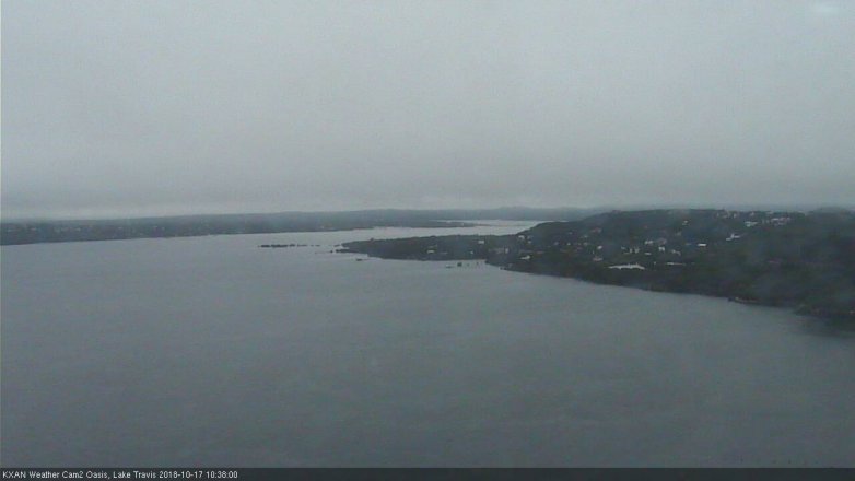 Lake Travis webcam, October 17, 2018 9:40 AM CT