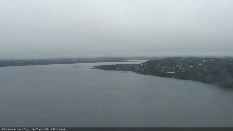 Lake Travis webcam, October 17, 2018 9:50 AM CT