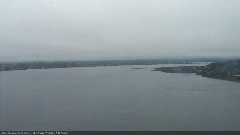 Lake Travis webcam, October 17, 2018 9:55 AM CT