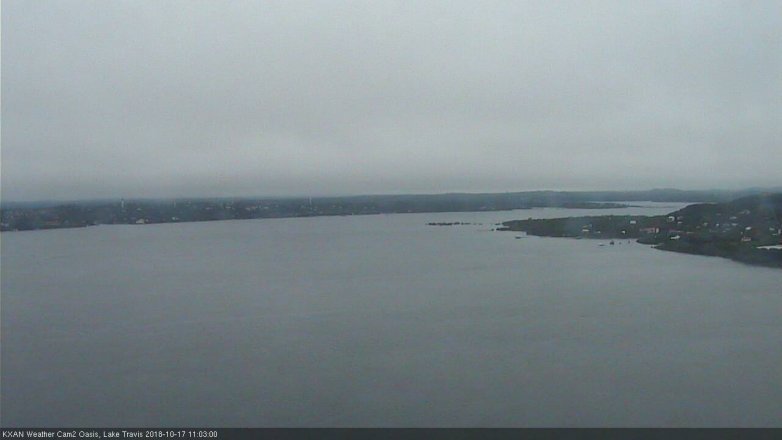 Lake Travis webcam, October 17, 2018 10:05 AM CT