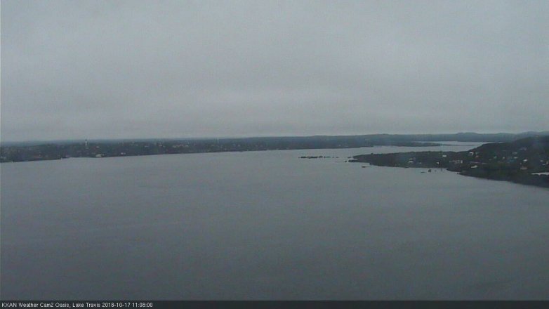 Lake Travis webcam, October 17, 2018 10:10 AM CT