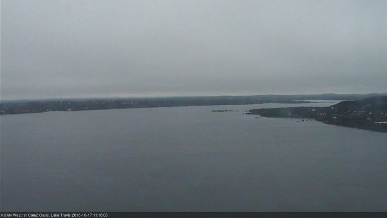 Lake Travis webcam, October 17, 2018 10:20 AM CT