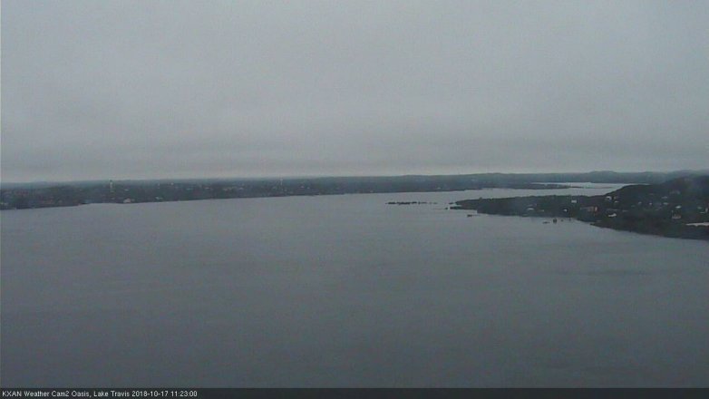 Lake Travis webcam, October 17, 2018 10:25 AM CT
