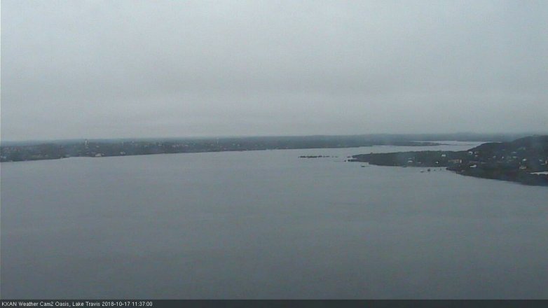 Lake Travis webcam, October 17, 2018 10:40 AM CT