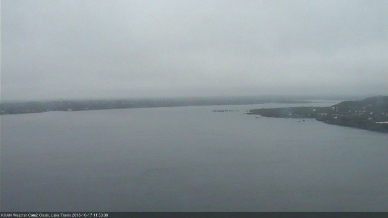 Lake Travis webcam, October 17, 2018 10:55 AM CT