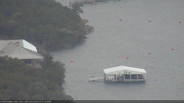 Lake Travis webcam, October 17, 2018 11:05 AM CT