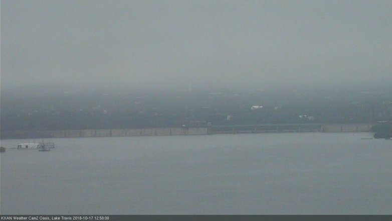Lake Travis webcam, October 17, 2018 12:00 PM CT