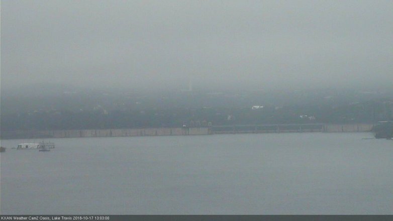 Lake Travis webcam, October 17, 2018 12:05 PM CT