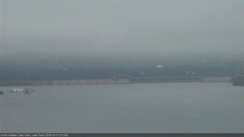 Lake Travis webcam, October 17, 2018 12:15 PM CT