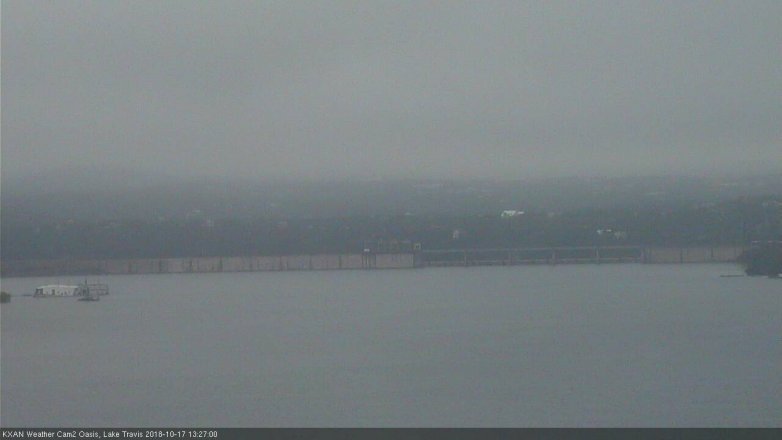 Lake Travis webcam, October 17, 2018 12:30 PM CT