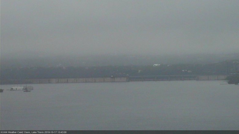 Lake Travis webcam, October 17, 2018 12:45 PM CT