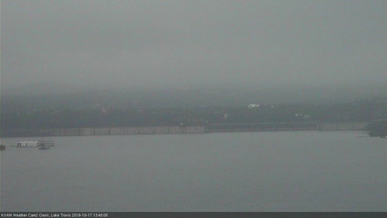 Lake Travis webcam, October 17, 2018 12:50 PM CT