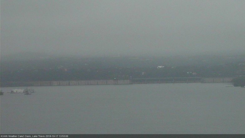 Lake Travis webcam, October 17, 2018 12:55 PM CT
