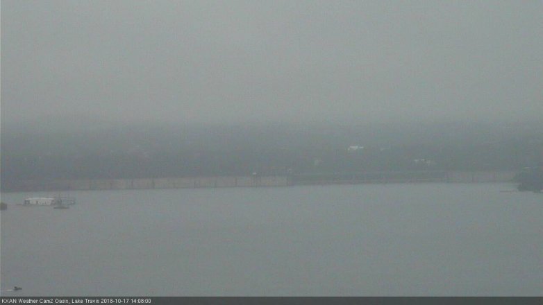 Lake Travis webcam, October 17, 2018 1:10 PM CT