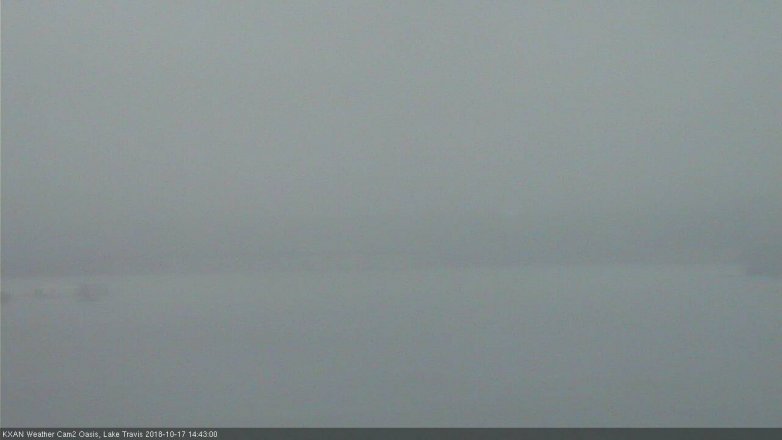 Lake Travis webcam, October 17, 2018 1:45 PM CT