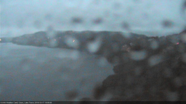 Lake Travis webcam, October 17, 2018 6:10 PM CT