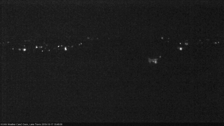 Lake Travis webcam, October 17, 2018 6:50 PM CT
