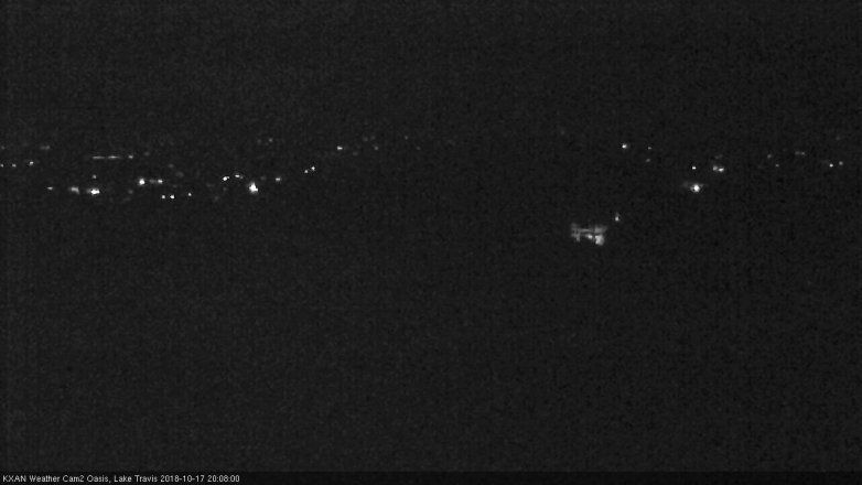 Lake Travis webcam, October 17, 2018 7:10 PM CT