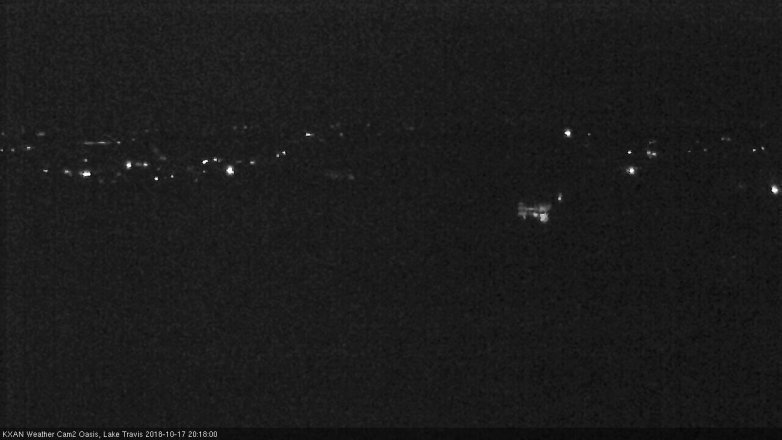 Lake Travis webcam, October 17, 2018 7:20 PM CT