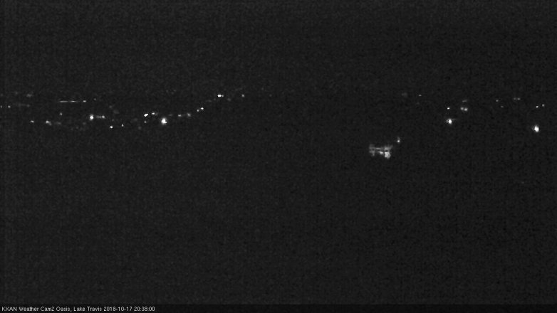 Lake Travis webcam, October 17, 2018 7:40 PM CT