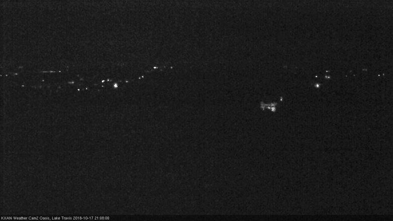 Lake Travis webcam, October 17, 2018 8:10 PM CT