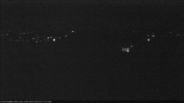 Lake Travis webcam, October 17, 2018 8:20 PM CT