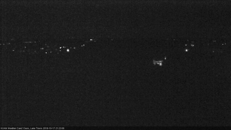 Lake Travis webcam, October 17, 2018 8:25 PM CT