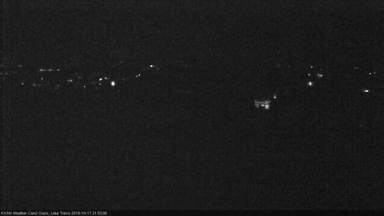 Lake Travis webcam, October 17, 2018 8:55 PM CT