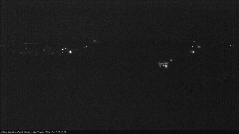Lake Travis webcam, October 17, 2018 9:15 PM CT