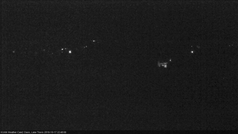 Lake Travis webcam, October 17, 2018 9:50 PM CT