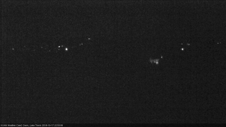 Lake Travis webcam, October 17, 2018 9:55 PM CT