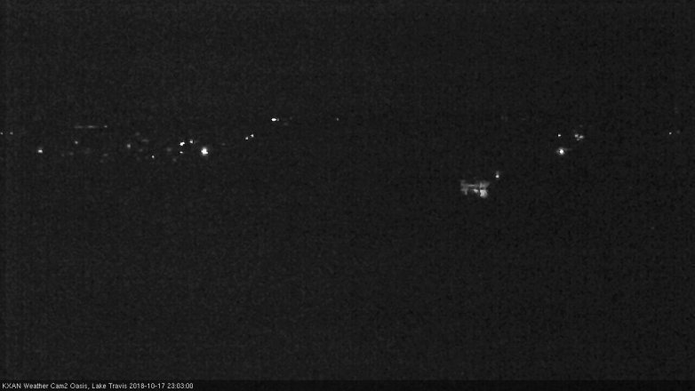 Lake Travis webcam, October 17, 2018 10:05 PM CT