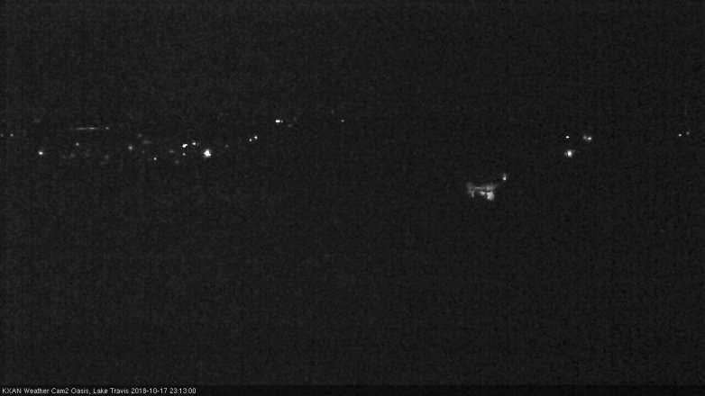 Lake Travis webcam, October 17, 2018 10:15 PM CT