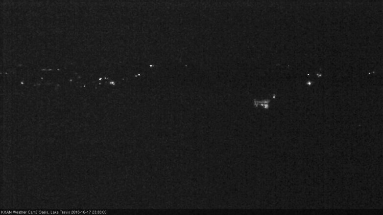 Lake Travis webcam, October 17, 2018 10:35 PM CT