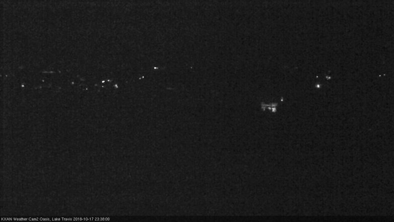 Lake Travis webcam, October 17, 2018 10:40 PM CT