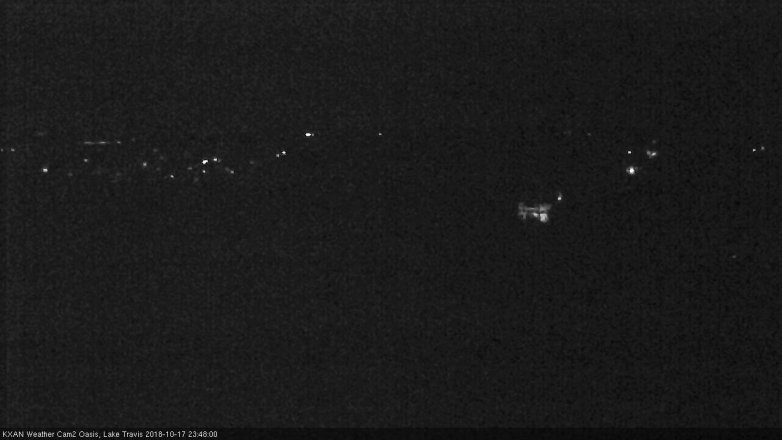 Lake Travis webcam, October 17, 2018 10:50 PM CT
