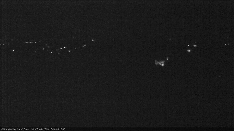 Lake Travis webcam, October 17, 2018 11:20 PM CT