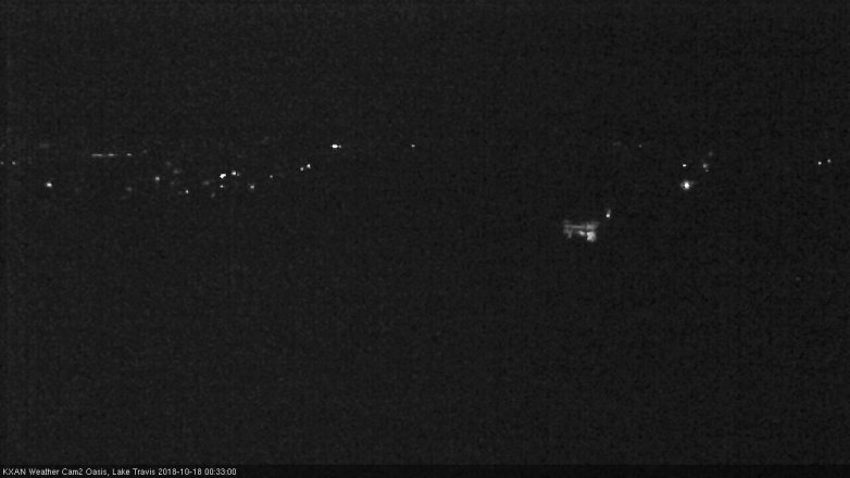 Lake Travis webcam, October 17, 2018 11:35 PM CT