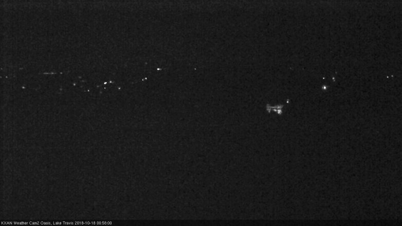 Lake Travis webcam, October 17, 2018 12:00 AM CT