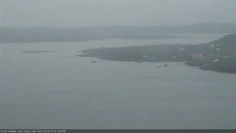 Lake Travis webcam, October 18, 2018 9:20 AM CT