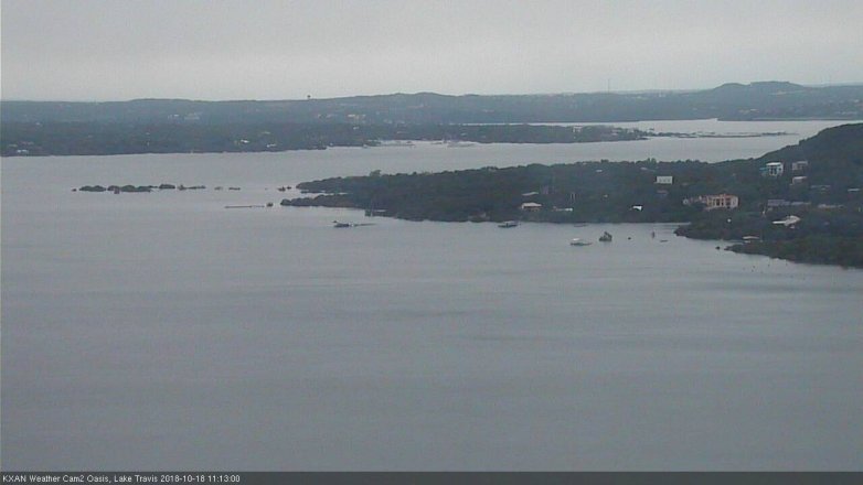 Lake Travis webcam, October 18, 2018 10:15 AM CT