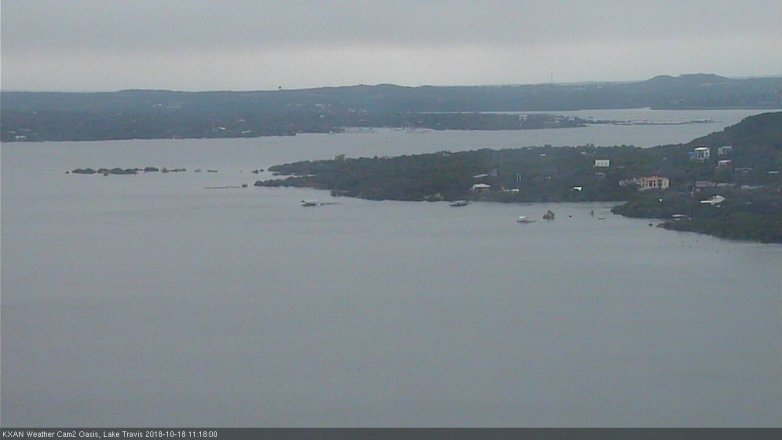 Lake Travis webcam, October 18, 2018 10:20 AM CT