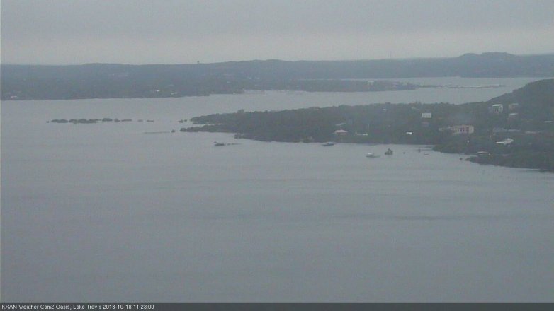 Lake Travis webcam, October 18, 2018 10:25 AM CT