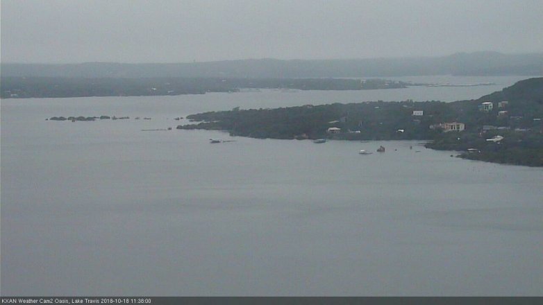Lake Travis webcam, October 18, 2018 10:40 AM CT