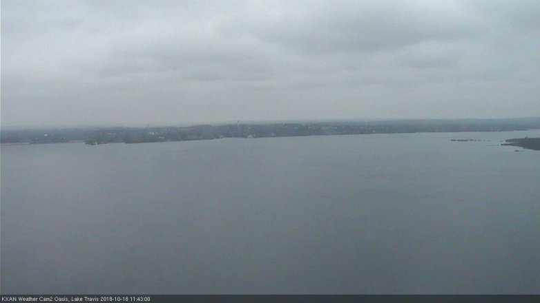 Lake Travis webcam, October 18, 2018 10:45 AM CT