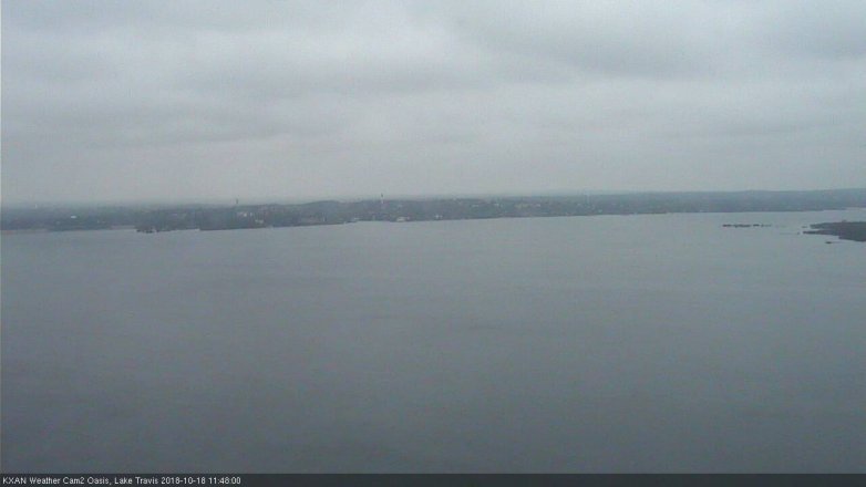 Lake Travis webcam, October 18, 2018 10:50 AM CT