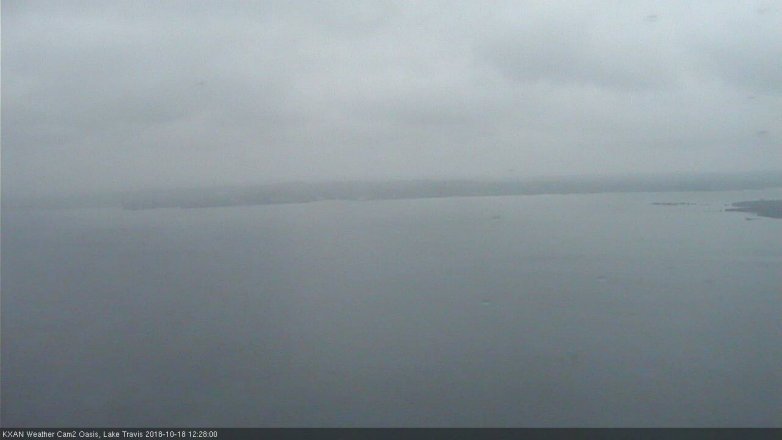Lake Travis webcam, October 18, 2018 11:30 AM CT